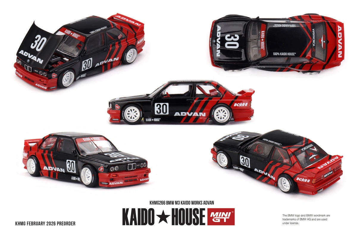 (Pre-order) Kaido House X Mini GT BMW M3  Kaido Works ADVAN #KHMG266