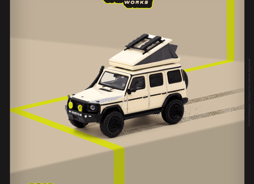 Load image into Gallery viewer, Tarmac Works 1/64 Mercedes-AMG G 63 Camping Diecast model car
