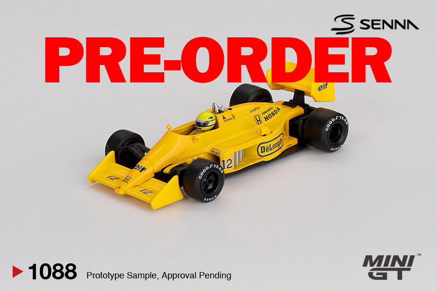 (Pre-order) MINI GT #1088 Lotus 99T 12 Ayrton Senna 1987 Monaco GrandPrix Winner