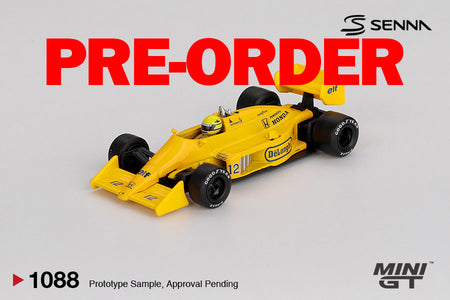 (Pre-order) MINI GT #1088 Lotus 99T 12 Ayrton Senna 1987 Monaco GrandPrix Winner