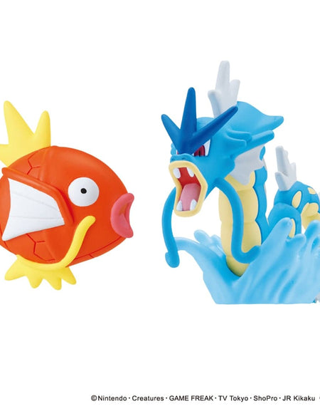 Takara Tomy Pokemon Moncolle Magikarp & Gyarados Set Collectible Mini Figure