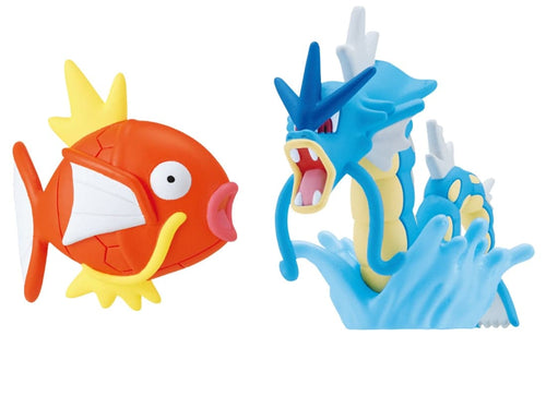 Load image into Gallery viewer, Takara Tomy Pokemon Moncolle Magikarp &amp; Gyarados Set Collectible Mini Figure
