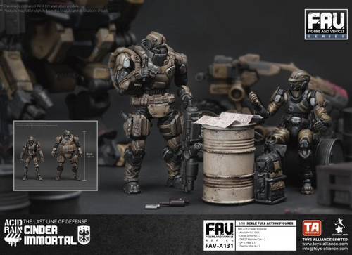 Load image into Gallery viewer, Acid Rain x Toy Alliance FAV-A131 Cinder Immortal 1/18 Action Figure

