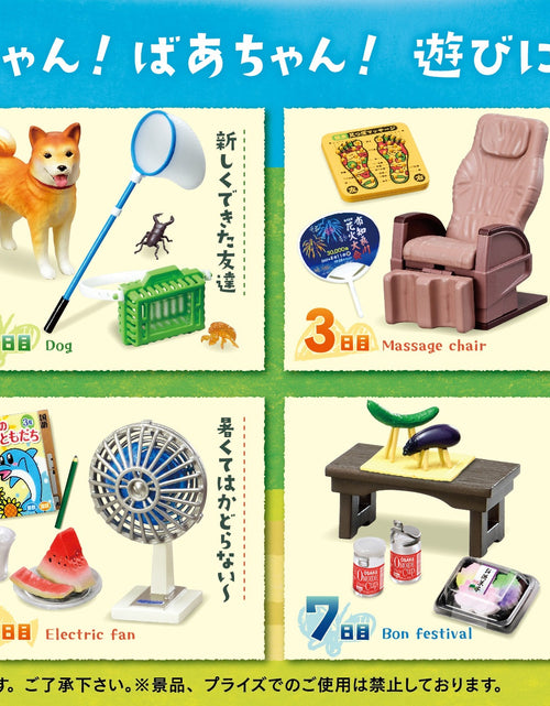 Load image into Gallery viewer, Re-ment Diary of My Memories - 8days at the Grandparents House (Full 8pcs set)
