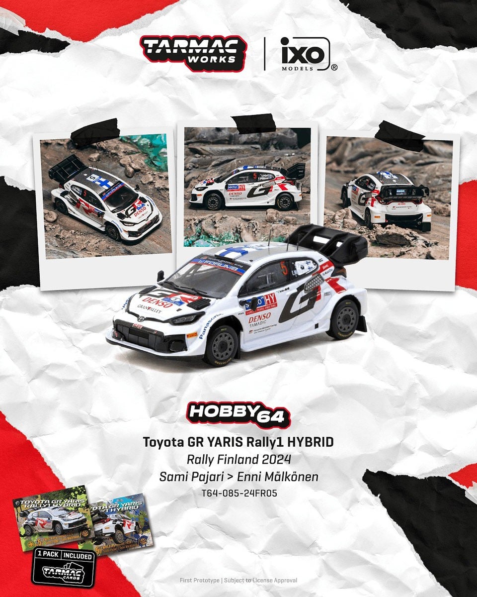 (Pre-order) Tarmac Works 1/64 Toyota GR YARIS Rally1 HYBRID Rally Finland 2024