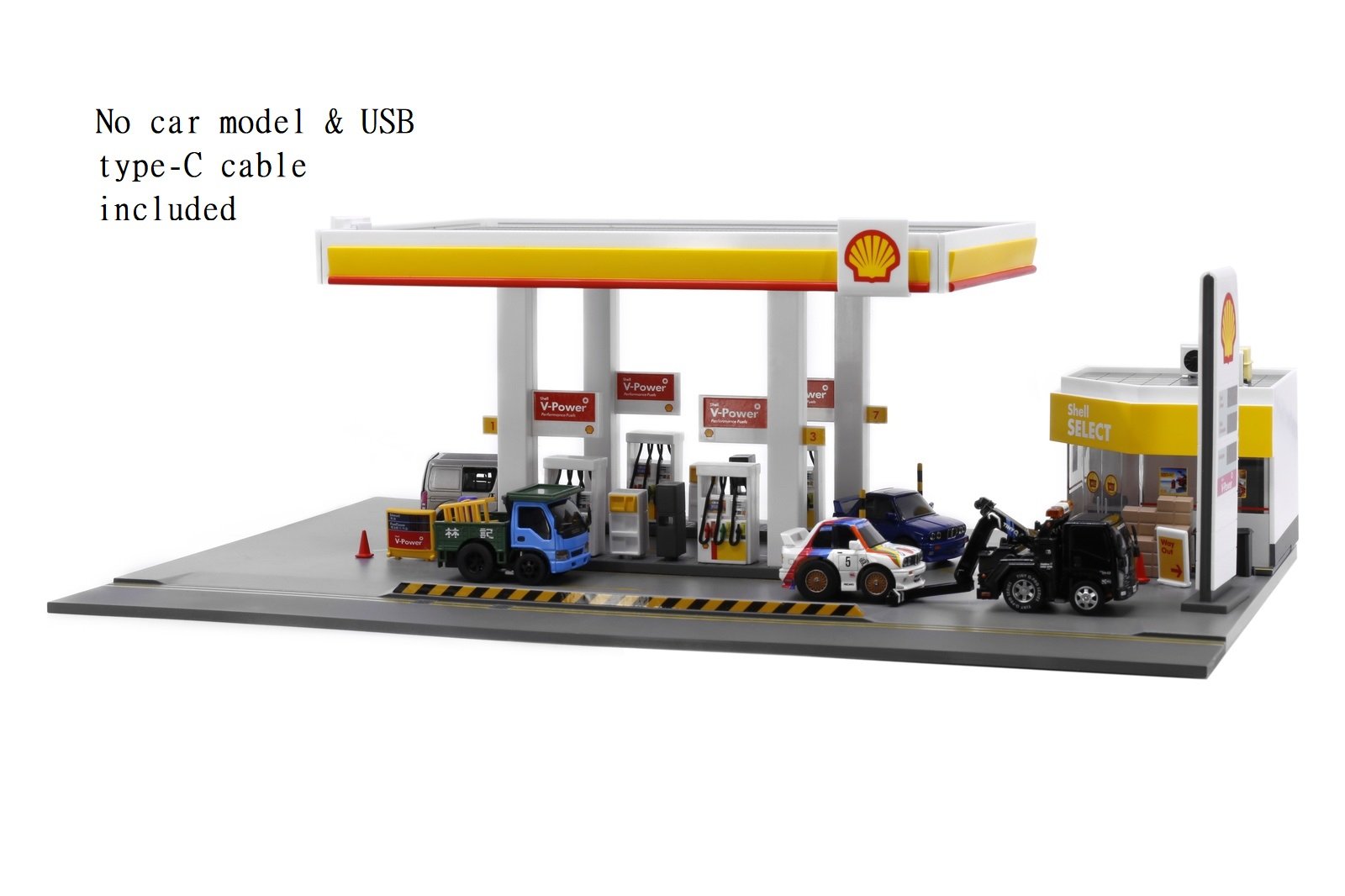 TinyQ - BQ08 Shell Hong Kong Petrol Station Diorama