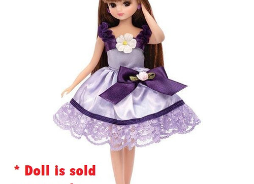 Load image into Gallery viewer, Takara Tomy Licca Chan Doll Dress - LW-03 Grape Ribbon Flower
