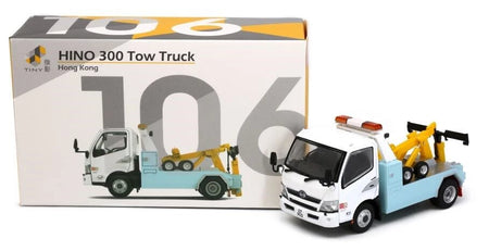 TINY Hong Kong City #106 1/64 HINO 300 Tow Truck Diecast Model Car
