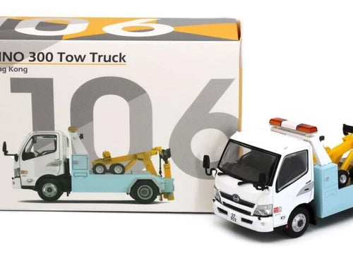 Load image into Gallery viewer, TINY Hong Kong City #106 1/64 HINO 300 Tow Truck Diecast Model Car
