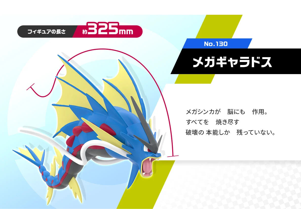 Bandai Pokemon scale world kalos region mega gyarados w/o gum figure