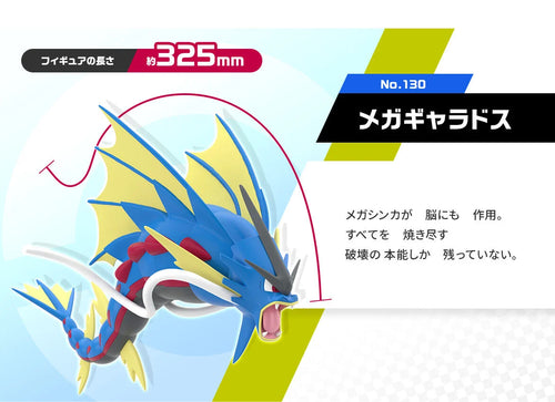 Load image into Gallery viewer, Bandai Pokemon scale world kalos region mega gyarados w/o gum figure
