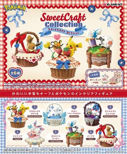 Re-ment Pokemon Sweet Crafts Collection Miniature Figures (Full Set of 6)