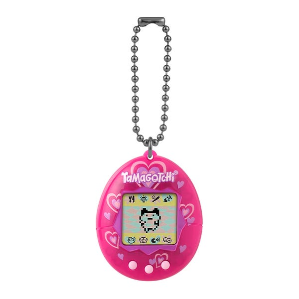 Bandai Original Tamagotchi - GEN1 Lots of Love (PDQ) Pink Electric Pet