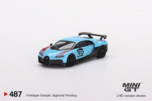 Load image into Gallery viewer, Mini GT 1/64 Diecast Model - #487 v Bugatti Chiron Pur Sport &quot;Grand Prix&quot; LHD
