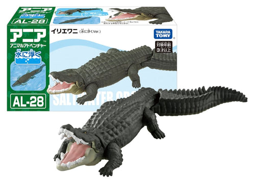 Load image into Gallery viewer, Takara Tomy Ania AL-28 Saltwater Crocodile (Floatee Ver) Animal Figure
