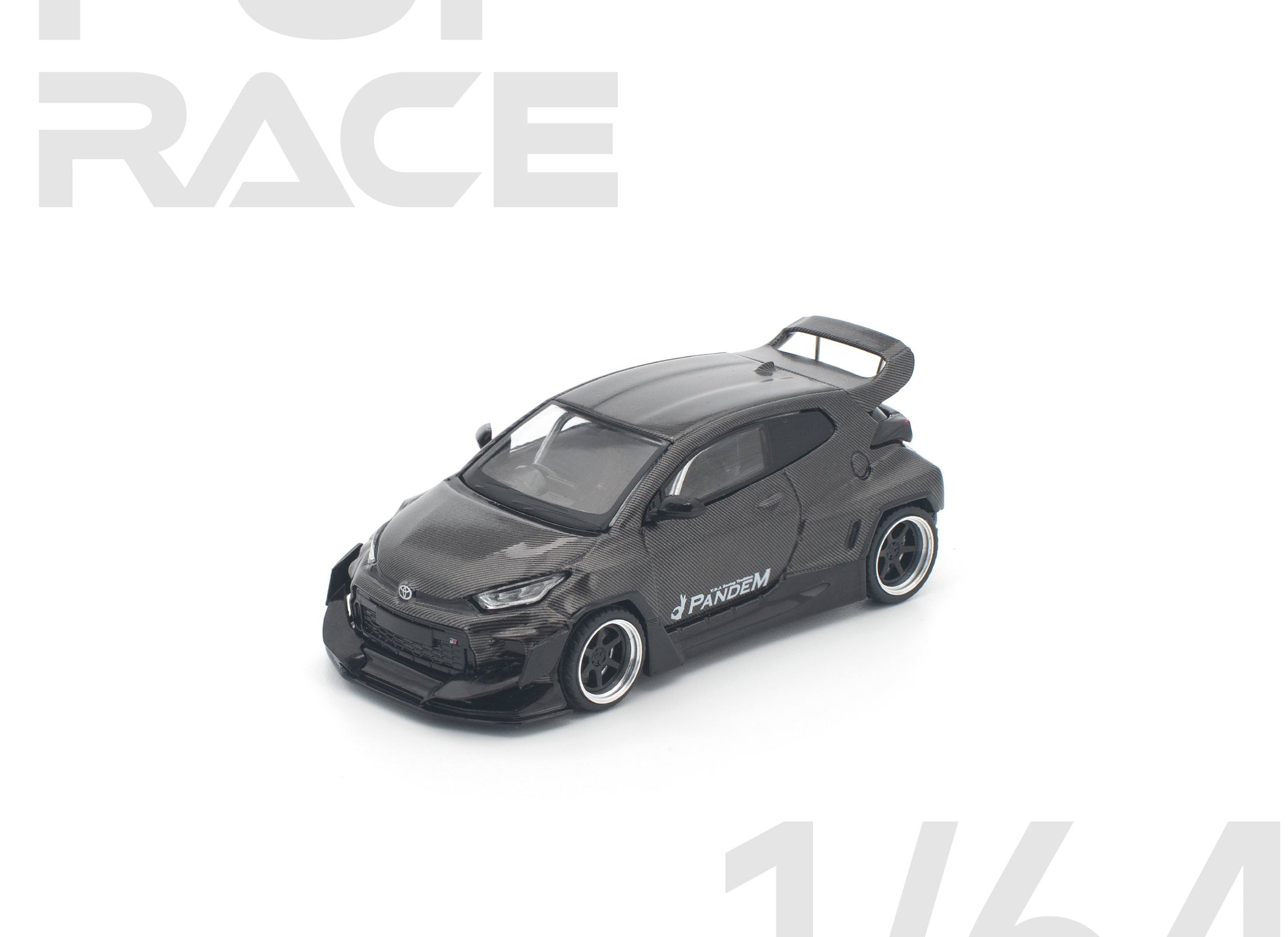 POPRACE 1/64 PANDEM GR YARIS CARBON EDITION Diecast Model Car