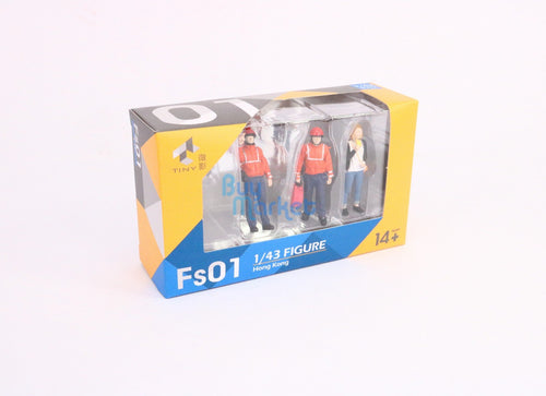 Load image into Gallery viewer, TINY City HK Scale 1/43 Figure Set 01 Firemen &amp; Lemon Tea Girl Model Figure
