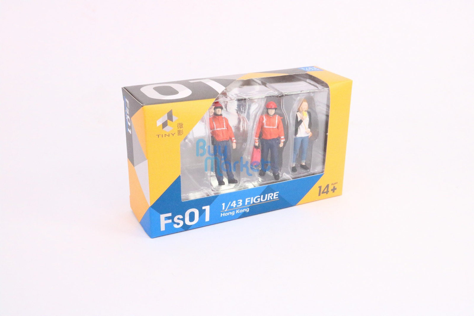 TINY City HK Scale 1/43 Figure Set 01 Firemen & Lemon Tea Girl Model Figure