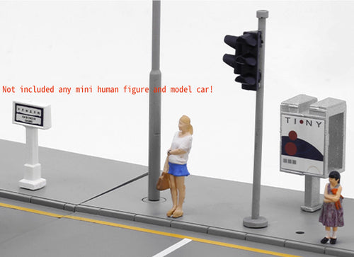 Load image into Gallery viewer, TINY City scale 1:64 Street Diorama Painted Model - S2 Macau Road Set
