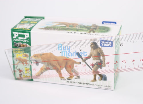 Load image into Gallery viewer, Takara Tomy ANIA Animal AL-10 Saber Tiger with primitive man Action Figure Toy
