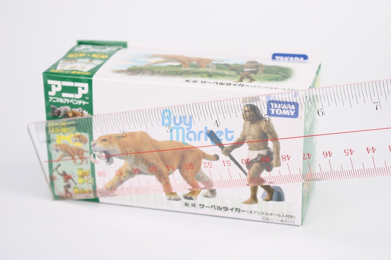 Takara Tomy ANIA Animal AL-10 Saber Tiger with primitive man Action Figure Toy