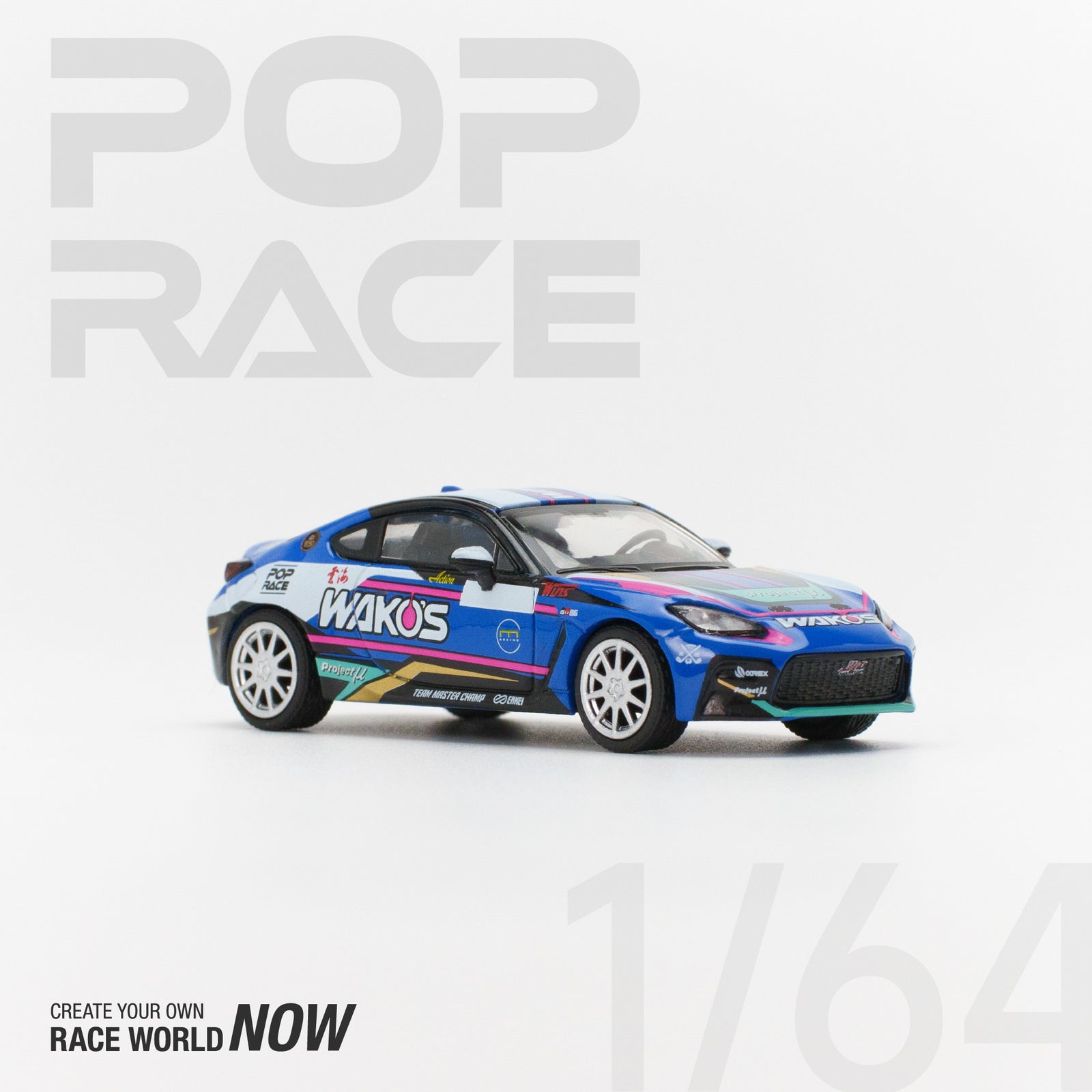 POPRACE 1/64 TMC WAKOS GR 86 MACAU GP 2023 Diecast Model Car