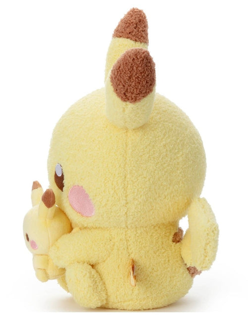 Load image into Gallery viewer, Takara Tomy Pokemon Soft Plush Toy Pokepeace Basic Pikachu with mini Plush Ver
