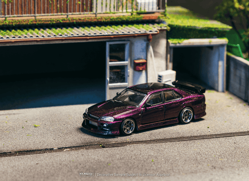 Load image into Gallery viewer, (Pre-order) Tarmac Works 1/64 URAS Skyline ER34 Midnight Purple
