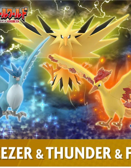 Bandai Pokemon Scale World Kanto Region Moltres & Zapdos & Articuno Figure