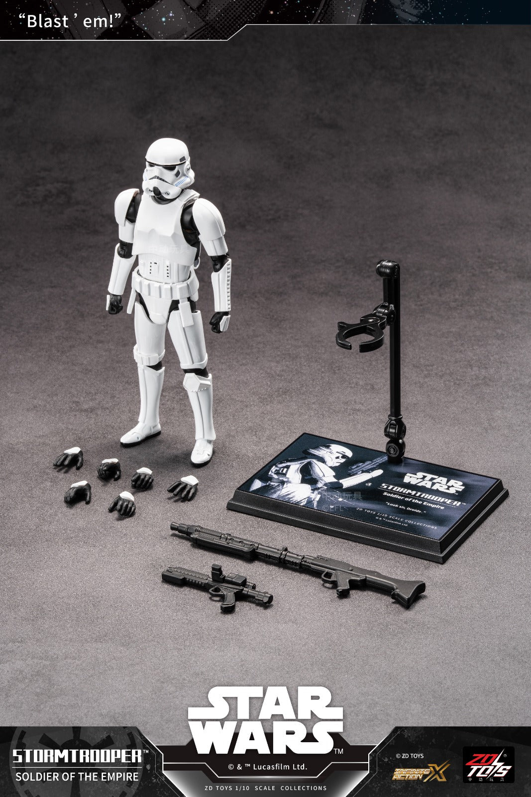ZD Toys Star Wars Series 1/10 Star Wars Stormtrooper Action Figures