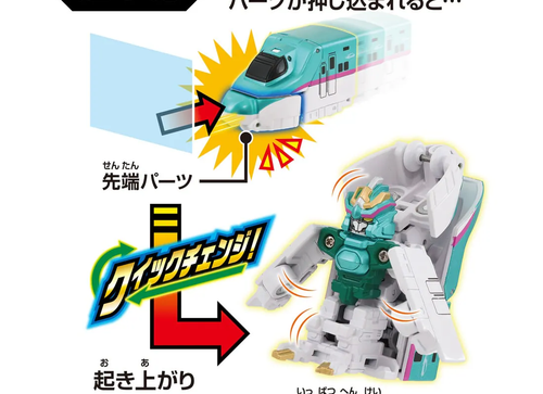 Load image into Gallery viewer, Takara Tomy Shinkansen Deformation Robot SHINKALION CW Quick Change! E5 Hayabusa
