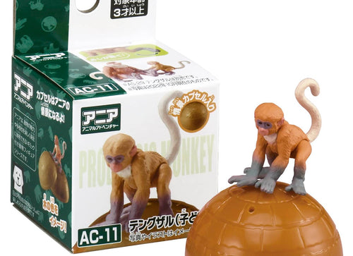 Load image into Gallery viewer, Takara Tomy ANIA animal Action Mini Figure - AC-11 Proboscis Monkey (Child)
