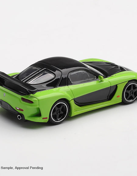 MINI GT #1223 Mazda RX-7 VeilSide Fortune7 Green LHD Diecast Car