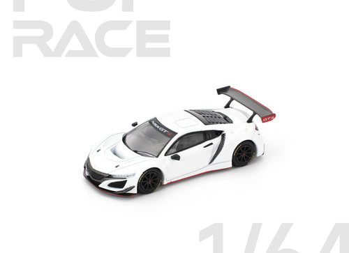 Load image into Gallery viewer, (Pre-order) POPRACE 1/64 HONDA NSX GT3 EVO22 - WHITE Diecast Model Car
