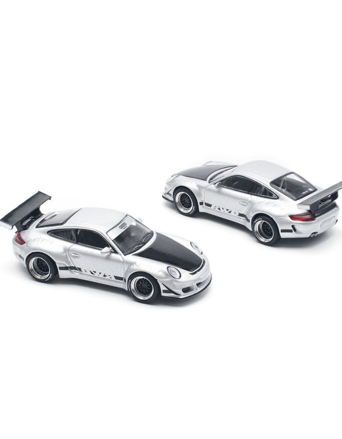 Load image into Gallery viewer, POPRACE 1/64 RWB 997 Silver Diecast Model Car
