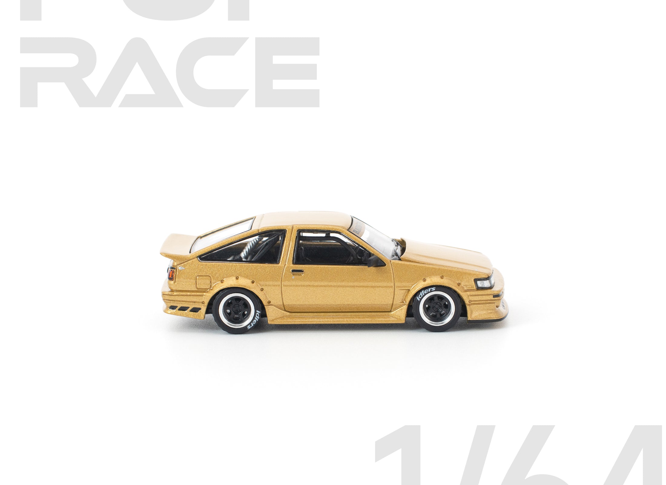(Pre-order) POPRACE 1/64 RWB AE86 GOLD #PR640411 Diecast Model Car