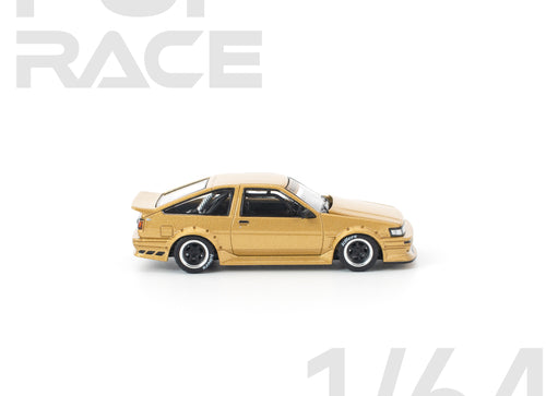 Load image into Gallery viewer, (Pre-order) POPRACE 1/64 RWB AE86 GOLD #PR640411 Diecast Model Car

