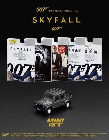 (Pre-order) Mini GT #918 Land Rover Defender 110 Crew Cab 007 Skyfall Diecast