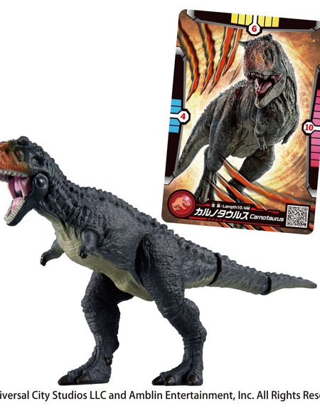 Takara Tomy ANIA Animal Jurassic World Carnotaurus Figure with Battle Card