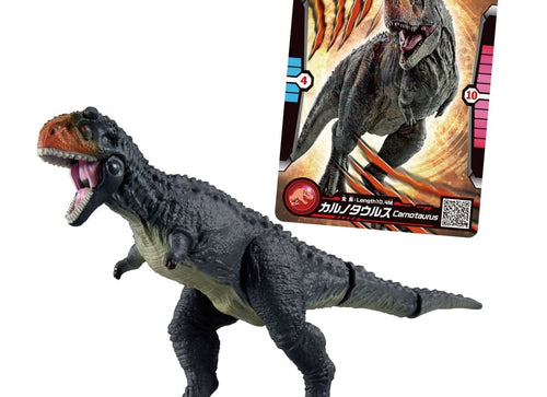 Load image into Gallery viewer, Takara Tomy ANIA Animal Jurassic World Carnotaurus Figure with Battle Card
