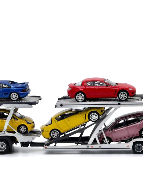 Load image into Gallery viewer, (In Stock) Tiny City - Mercedes-Benz Actros MP5 Transporter (Silver) Model car
