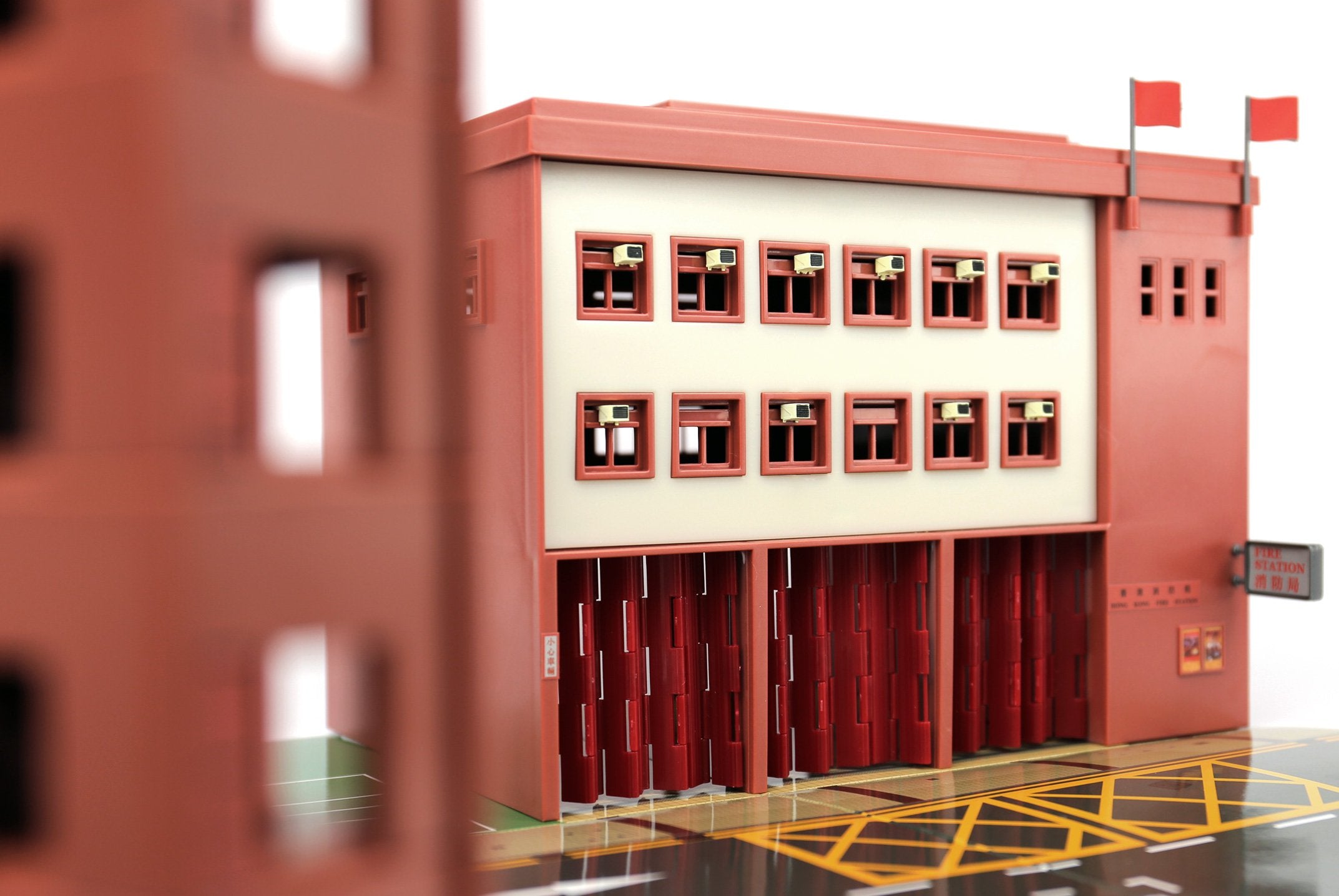 TINY City Hong Kong HK #PS1 Fire Station (Ma Tau Wai) Diorama Playset Model