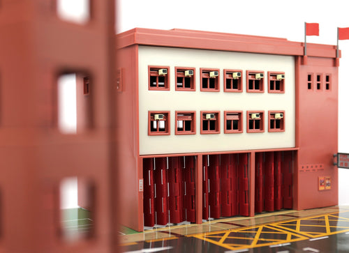 Load image into Gallery viewer, TINY City Hong Kong HK #PS1 Fire Station (Ma Tau Wai) Diorama Playset Model
