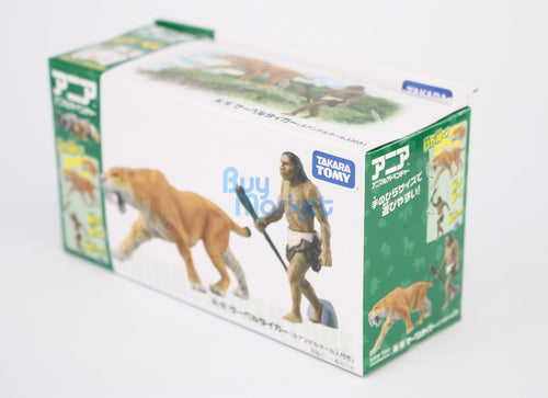 Load image into Gallery viewer, Takara Tomy ANIA Animal AL-10 Saber Tiger with primitive man Action Figure Toy
