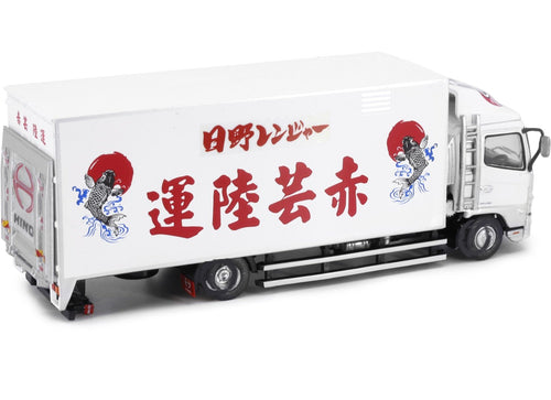 Load image into Gallery viewer, Tiny City 156 Die-cast Car - HINO 500 Box Lorry 10-tonne Red Yun Land Transport
