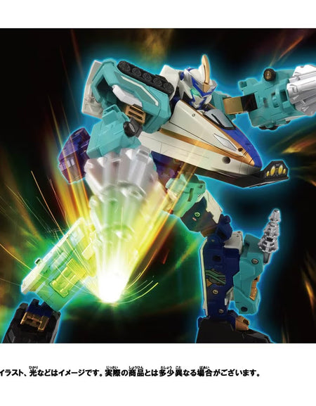 Takara Tomy Plarail Shinkansen Deformation Robot SHINKALION CW E7 Kagayaki Drill