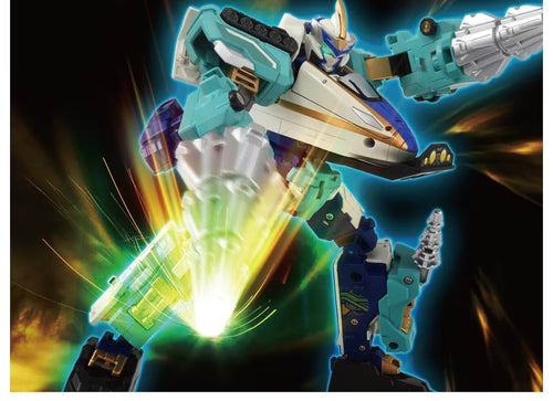 Load image into Gallery viewer, Takara Tomy Plarail Shinkansen Deformation Robot SHINKALION CW E7 Kagayaki Drill
