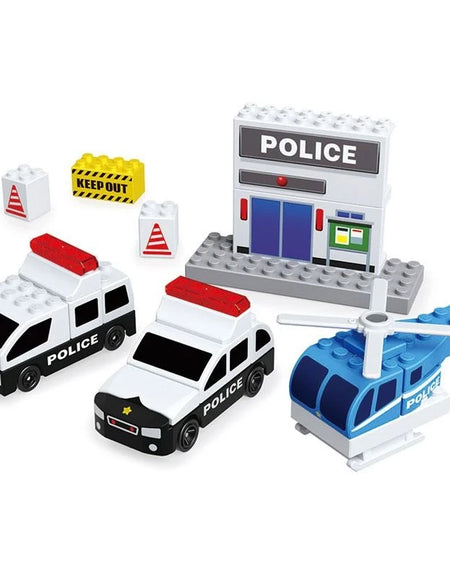 Takara Tomy Tomica Plarail Blocks Fire Patrol Set