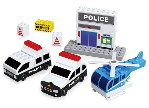 Load image into Gallery viewer, Takara Tomy Tomica Plarail Blocks Fire Patrol Set
