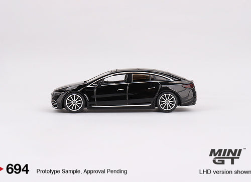 Load image into Gallery viewer, Mini GT #694 1/64 Mercedes-Benz EQS 580 4MATIC Black RHD model Car
